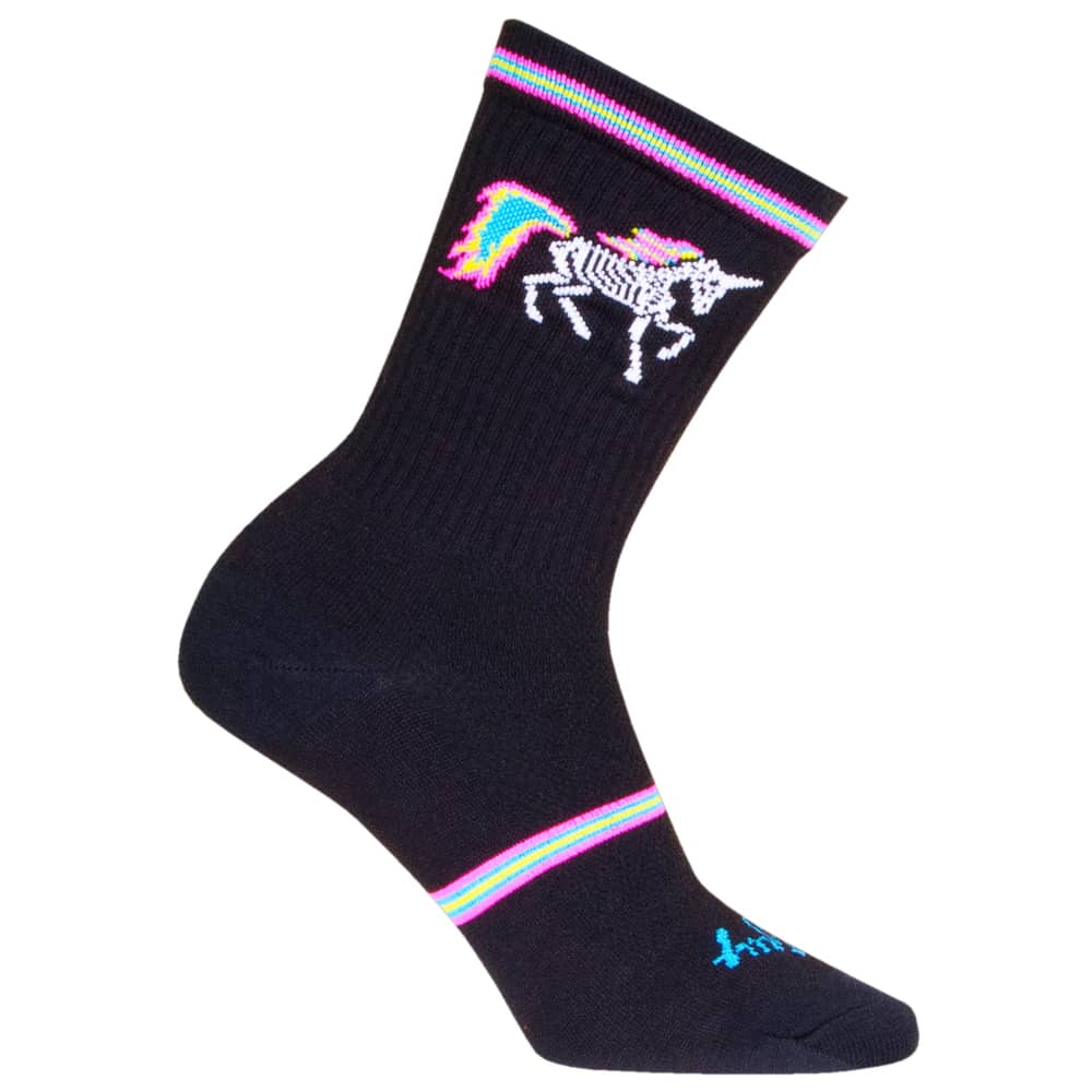 Sock Guy Dark Magic Crew Socks in Black/Purple - Image 3 of 4