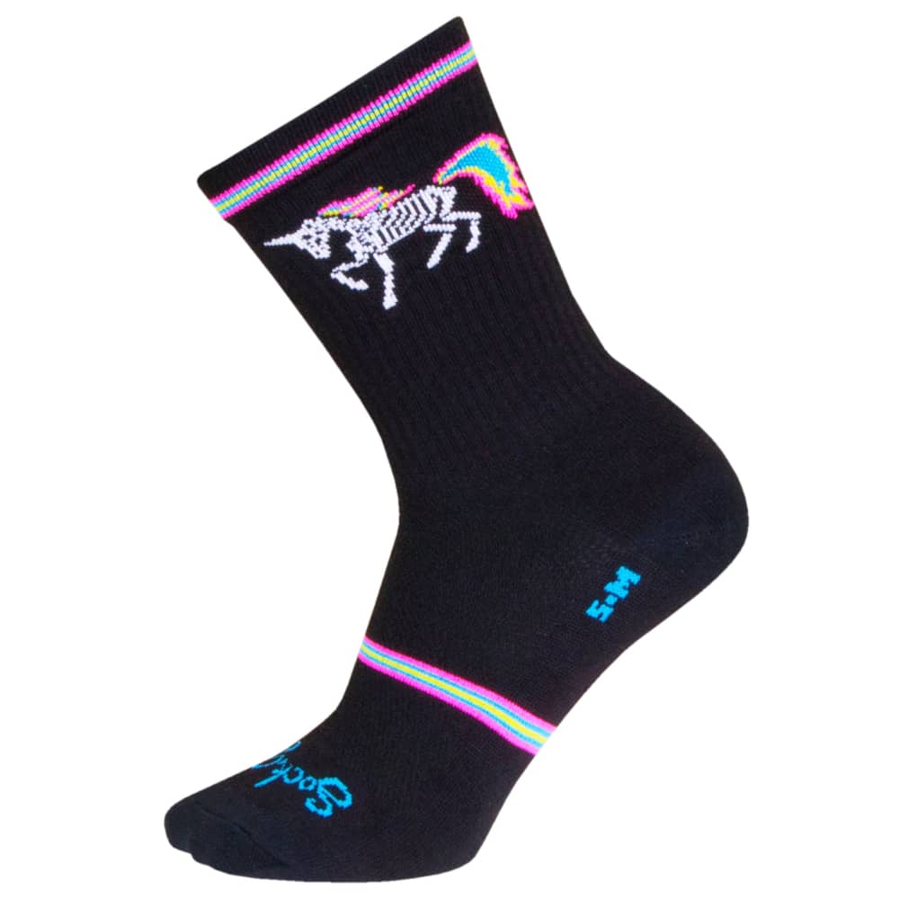 Sock Guy Dark Magic Crew Socks in Black/Purple - Image 4 of 4