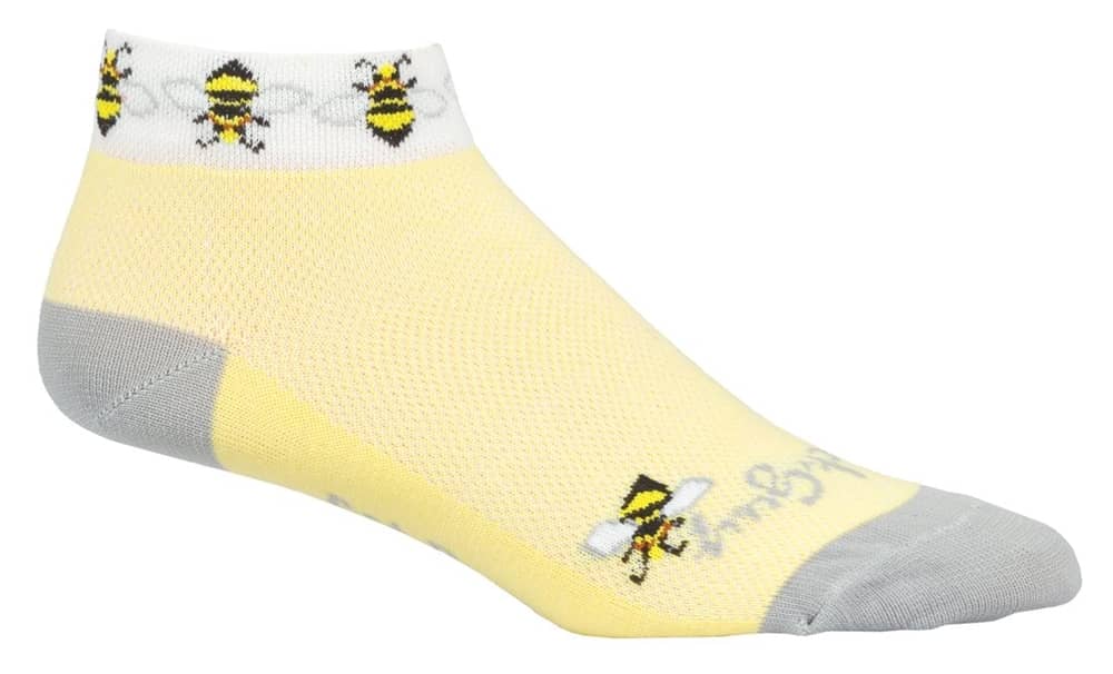 Sockguy Bees Women's Cycling Socks in Yellow - Image 1 of 1