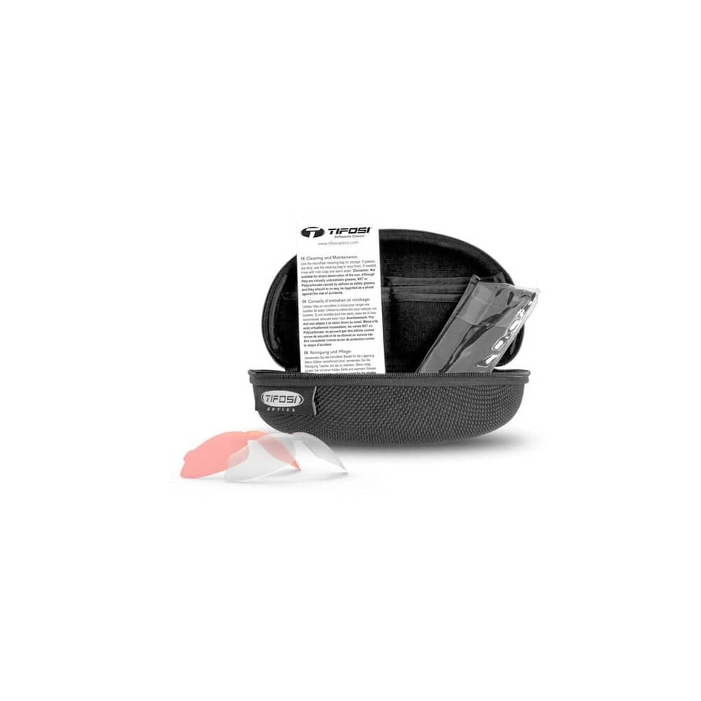 Tifosi Sledge Sunglasses in Matte White/Smoke/AC Red/Clear - Image 3 of 3