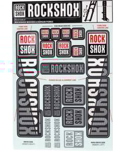 RockShox Fork Decal Kit