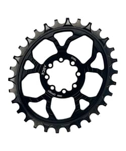 5DEV T-Type Alloy Oval Chainring, 8-Bolt