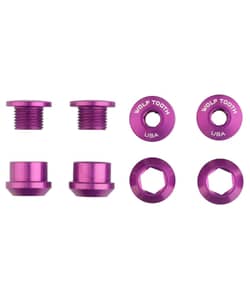 Wolf Tooth 6mm Chainring Bolts+Nuts 4Pc