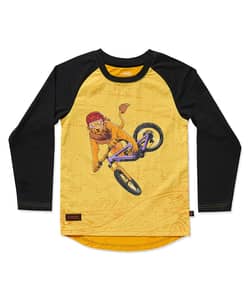 Kids Ride Shotgun Windproof Kids MTB Lion Jersey