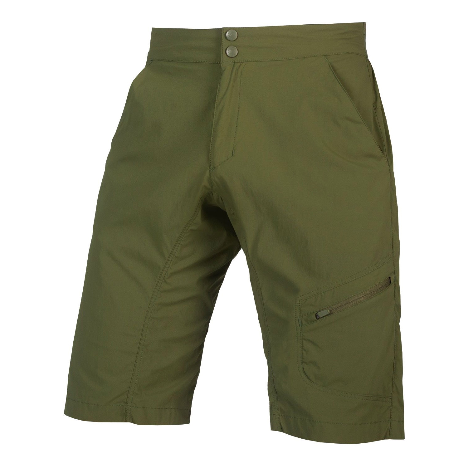 Endura | Hummvee Lite Short with Liner Men's | Size Extra Large in Olive Green