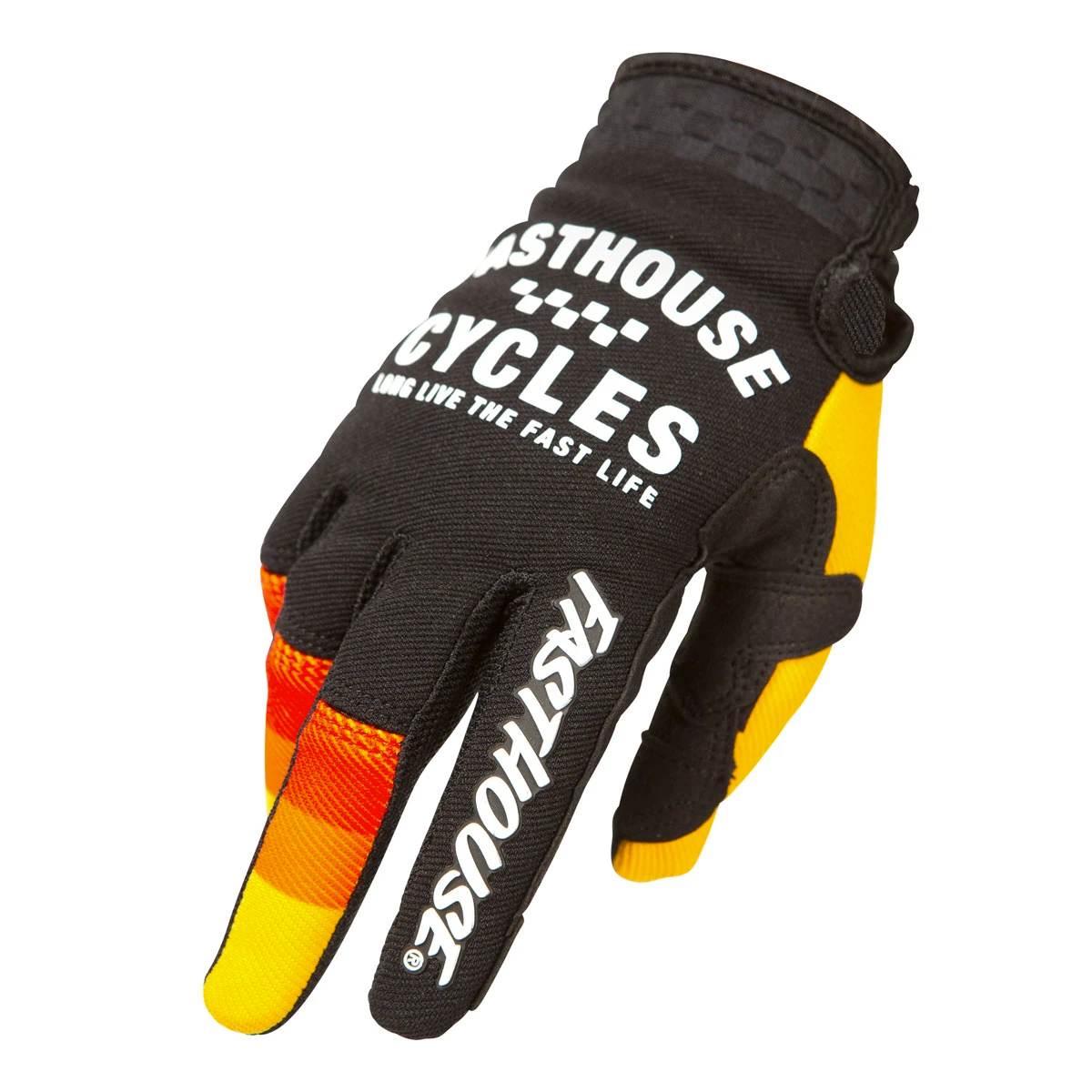 Fasthouse | Pacer Youth Gloves Men's | Size Small in Black/Yellow
