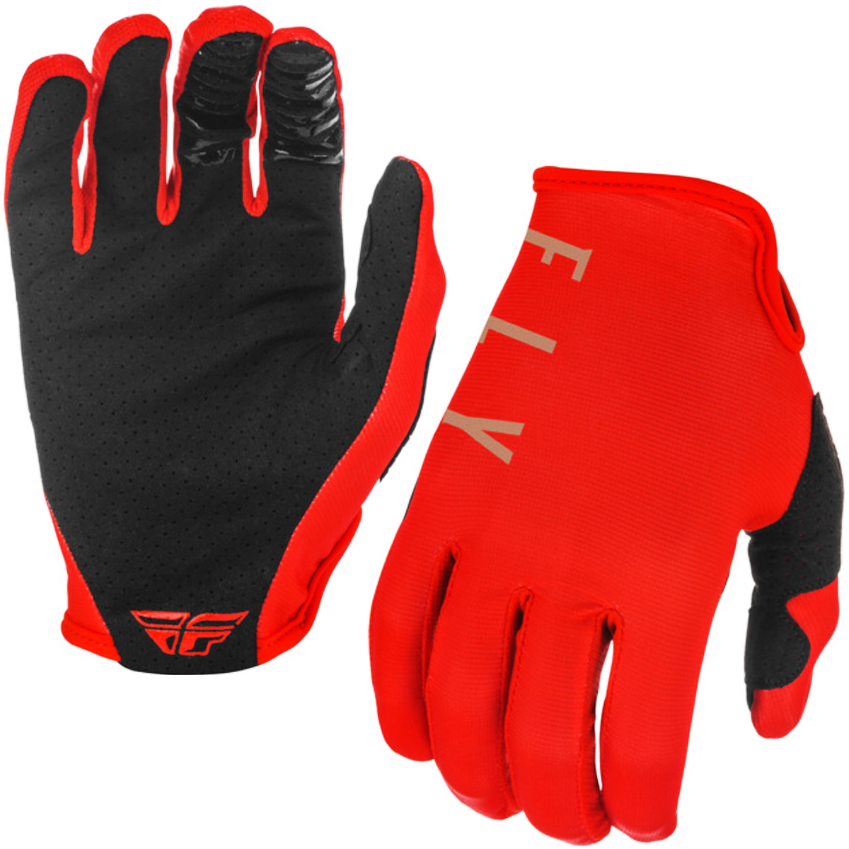 Fly Racing | Lite Gloves 2021 Men's | Size XX Large in Red/Khaki