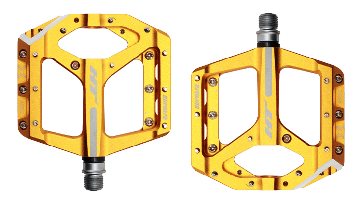 HT Components | ANS10 Supreme Flat Pedals Gold | Aluminum