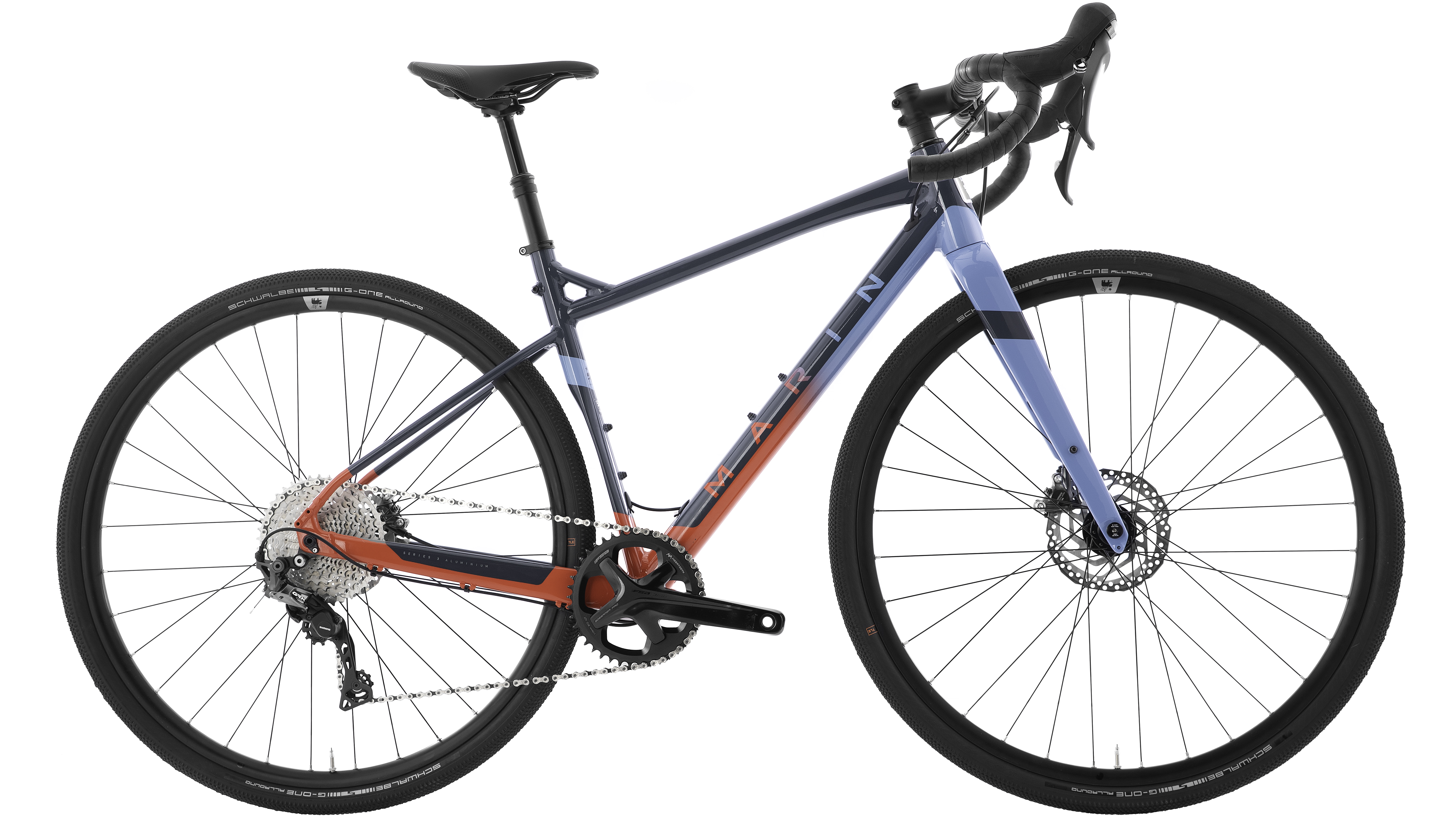 Marin Bikes | Gestalt X11 Bike 2022 | Gloss Grey/Blue/Roarange | 58cm
