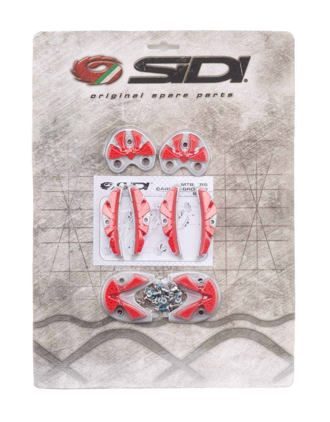 SIDI SRS Carbon Ground Inserts - Red (Size 38-40) main image 1