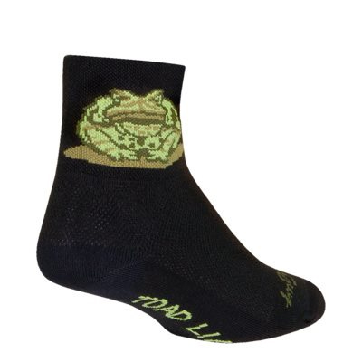Sock Guy | Lick The Toad Socks Men's | Size Large/Extra Large in Black Green