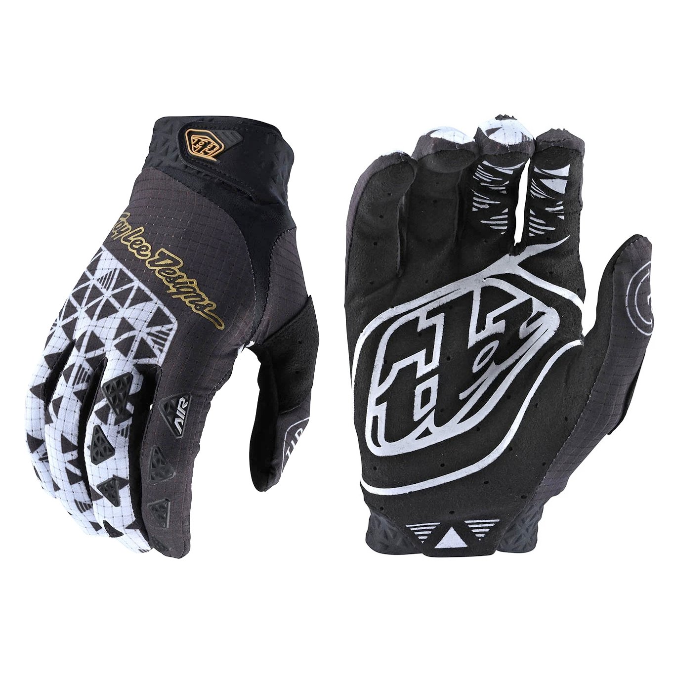 Troy Lee Designs TLD Flowline MTB Bicycle Gloves Checkers White/Black Medium MD 